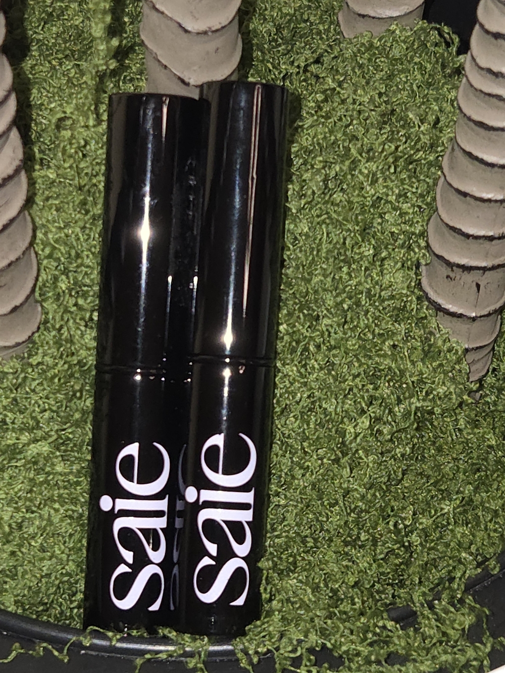 Saie Black Lip & Cheek Balm Duo in Black